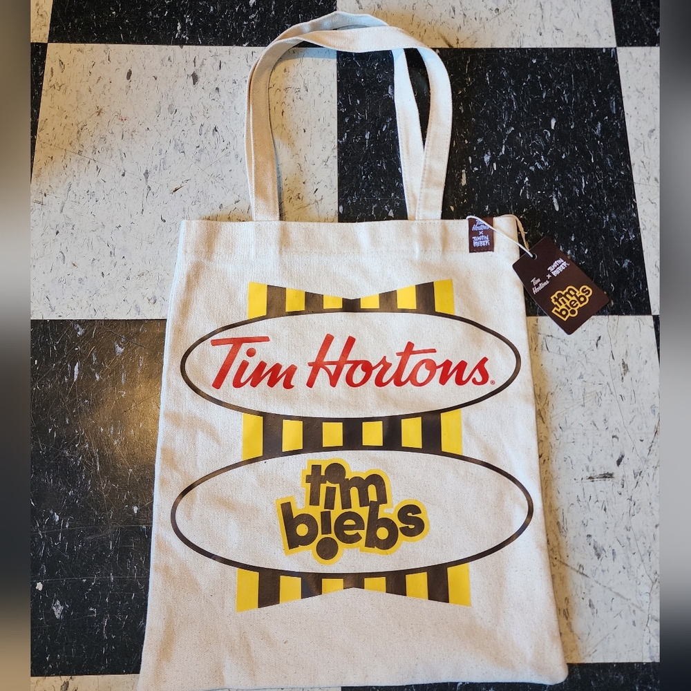 NWT Tim Hortons x Tim Biebs Tote Bag